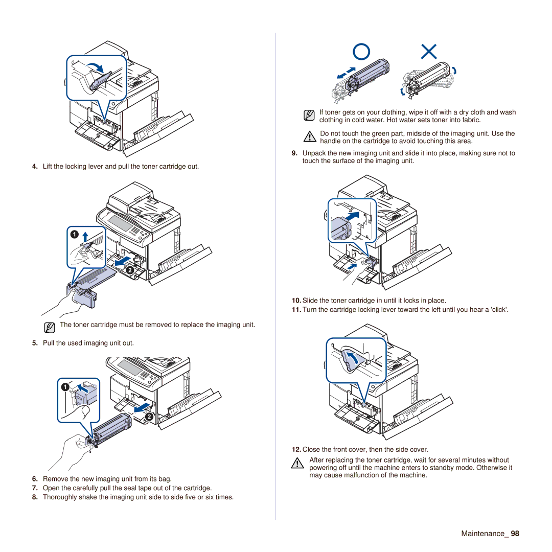 Samsung SCX-6545N manual Maintenance 