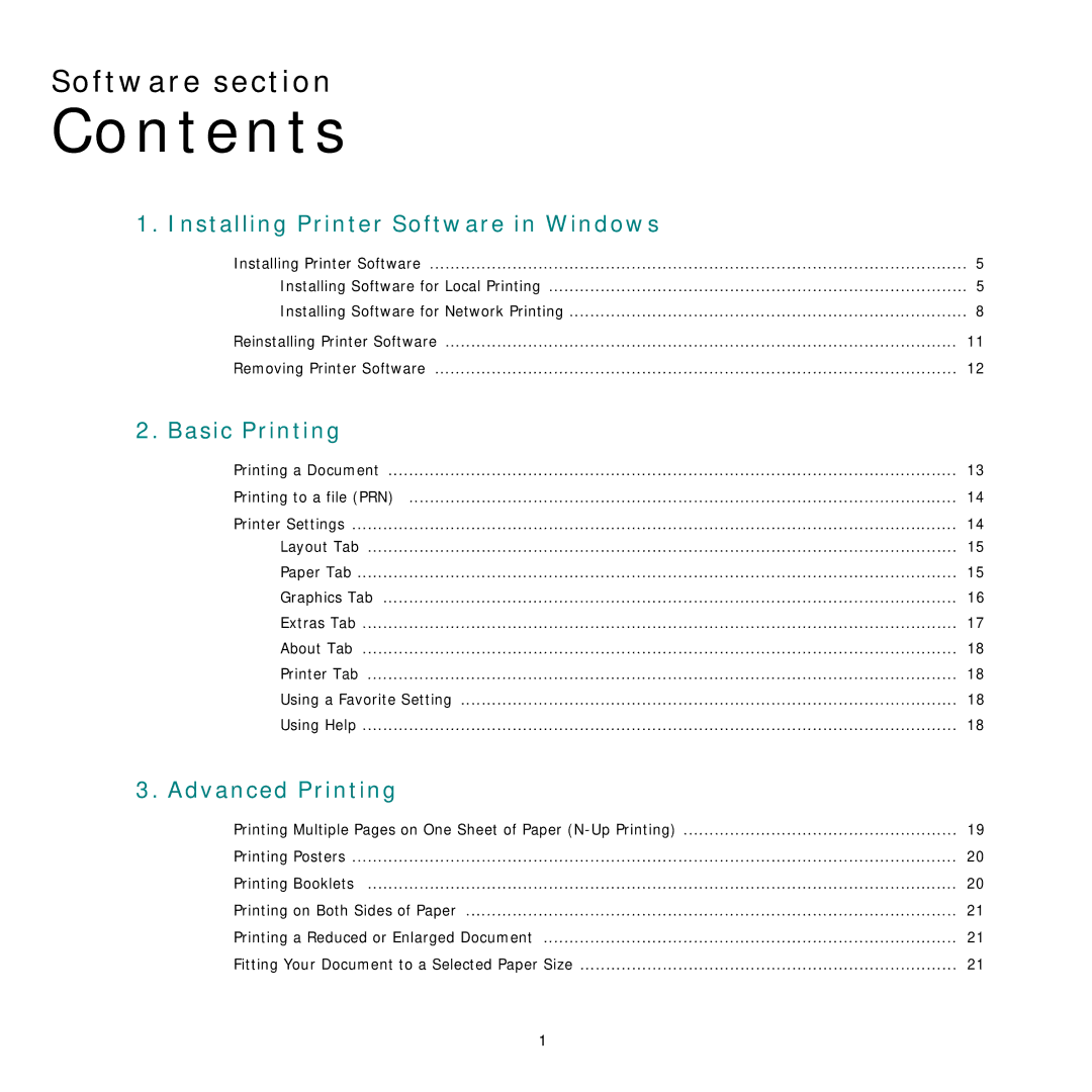 Samsung SCX-6555N Series manual Contents 