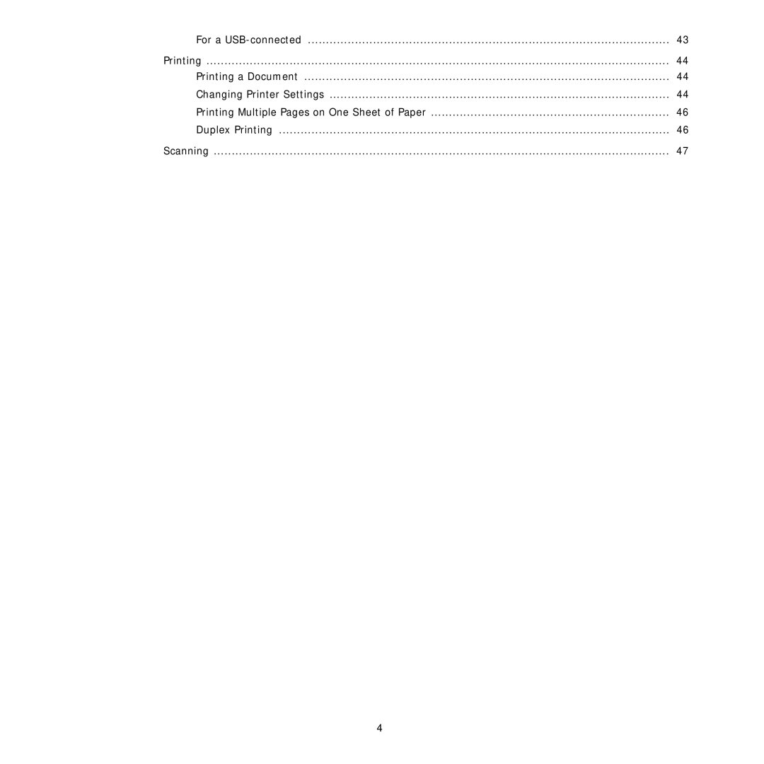 Samsung SCX-6555N Series manual For a USB-connected Printing 