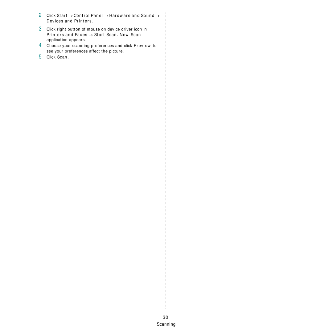 Samsung SCX-6555N Series manual Scanning 