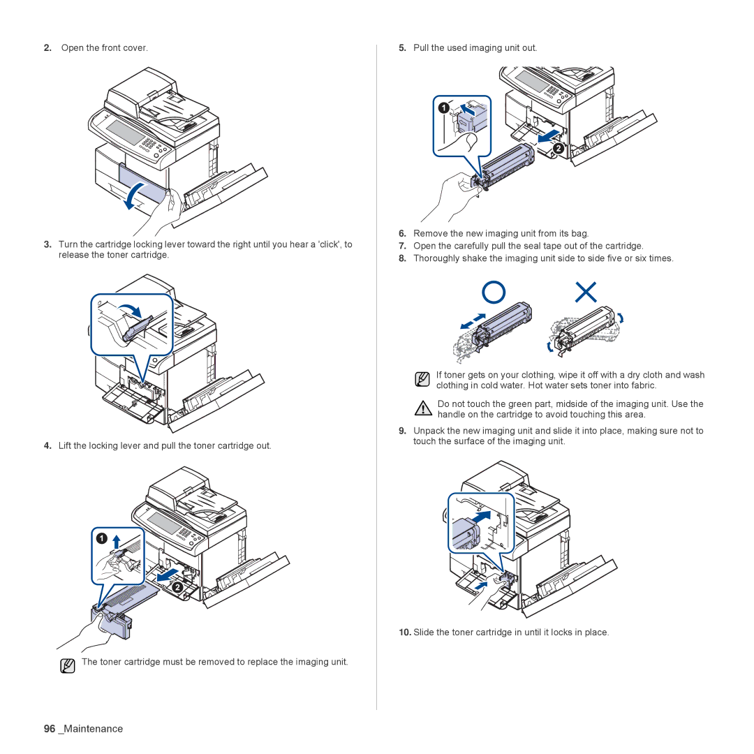 Samsung SCX-6555N Series manual Maintenance 