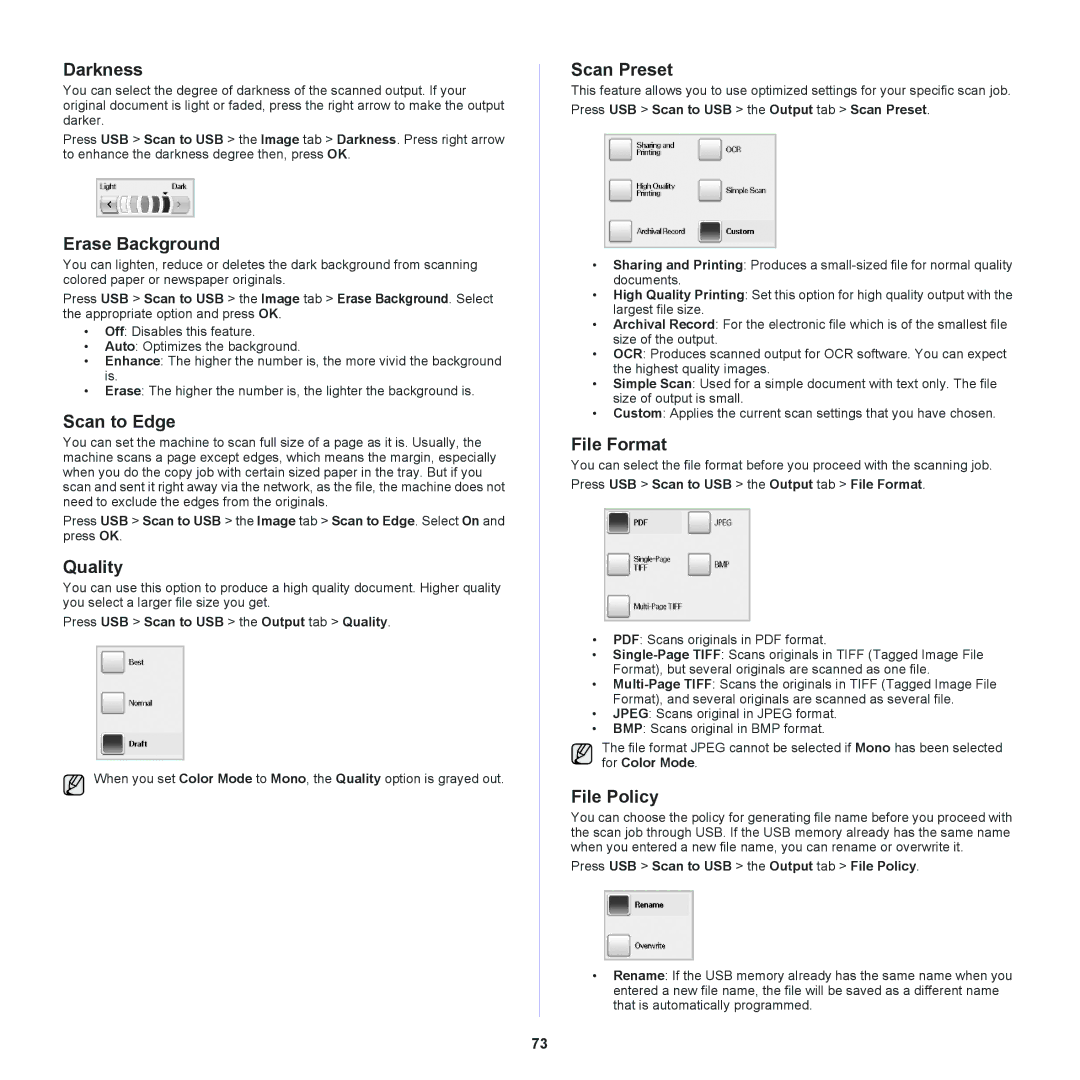 Samsung SCX-6555NX manual Darkness 