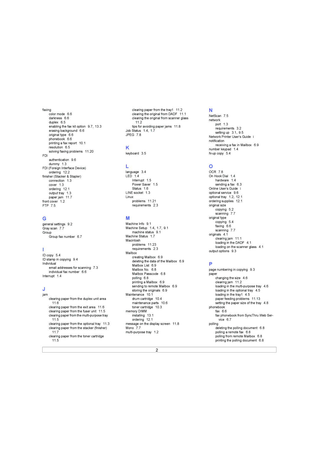 Samsung SCX-6X45 manual Fdi 