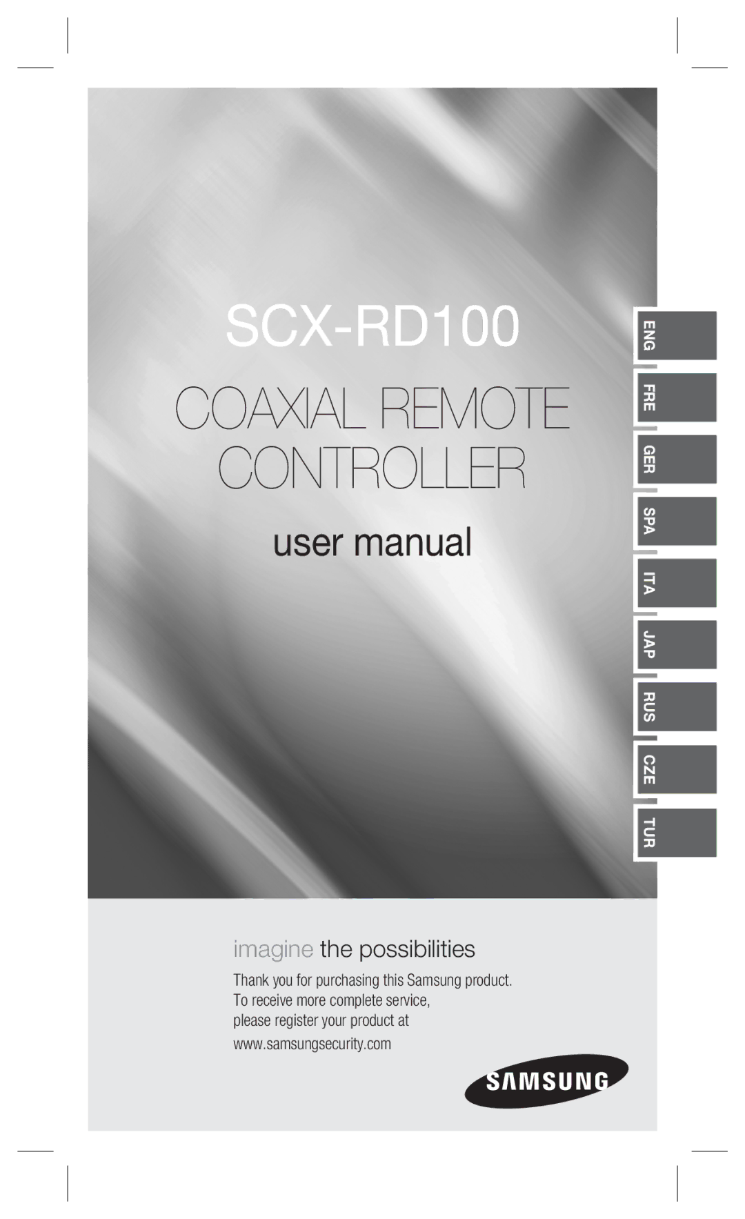 Samsung SCX-RD100 user manual 