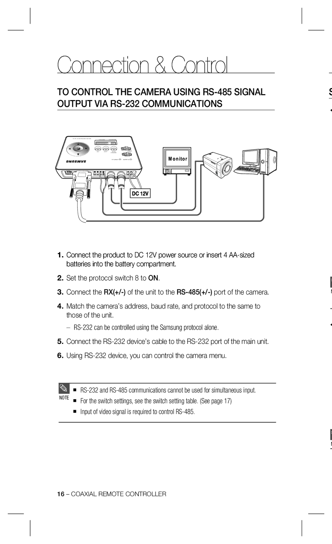 Samsung SCX-RD100 user manual Connection & Control 