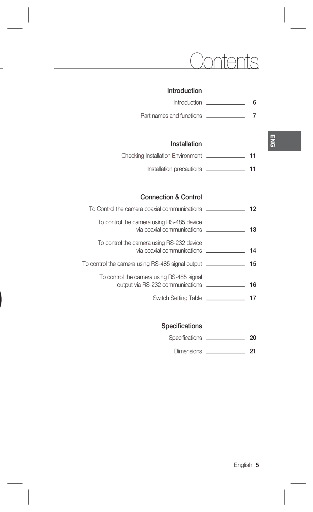 Samsung SCX-RD100 user manual Contents 