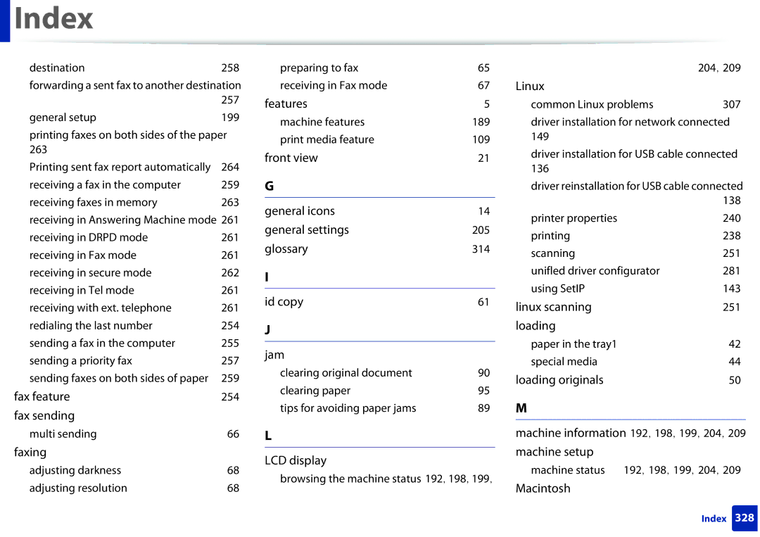 Samsung SCX3405FWXAC, SCX-3405FW manual Fax feature 