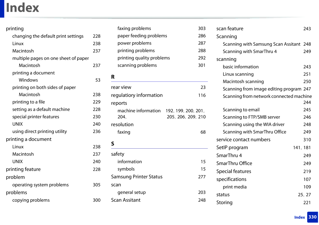 Samsung SCX3405FWXAC, SCX-3405FW manual Scanning from network connected machine 