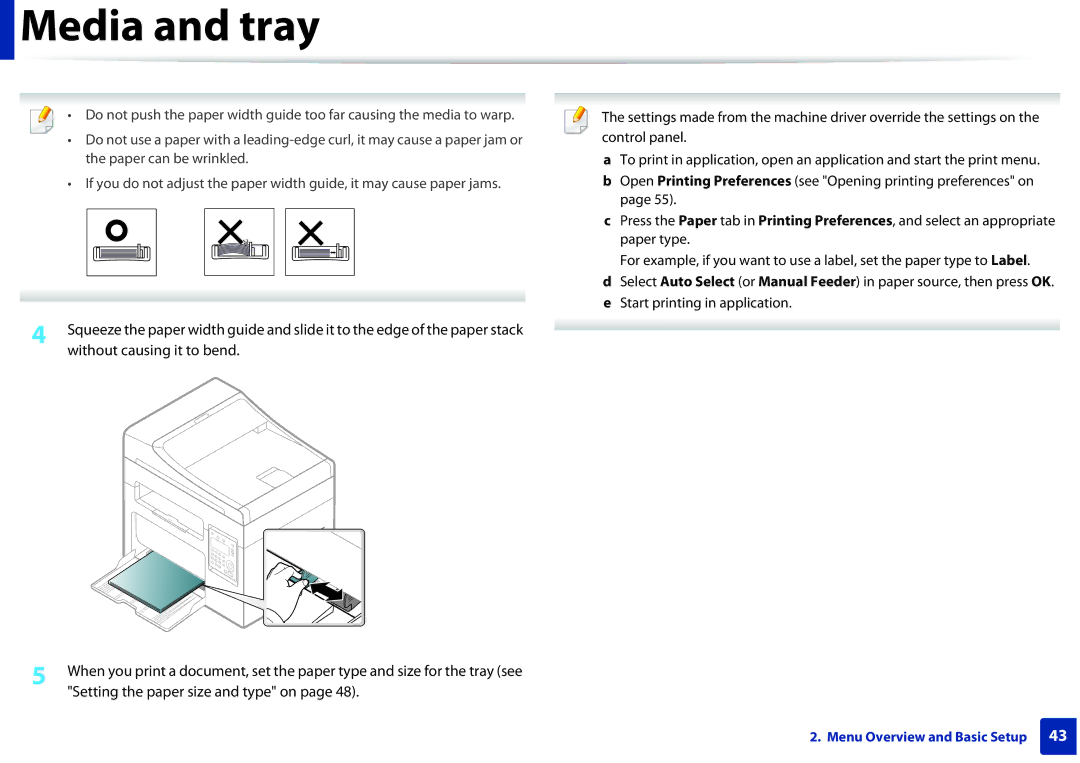 Samsung SCX-3405FW, SCX3405FWXAC manual Start printing in application 