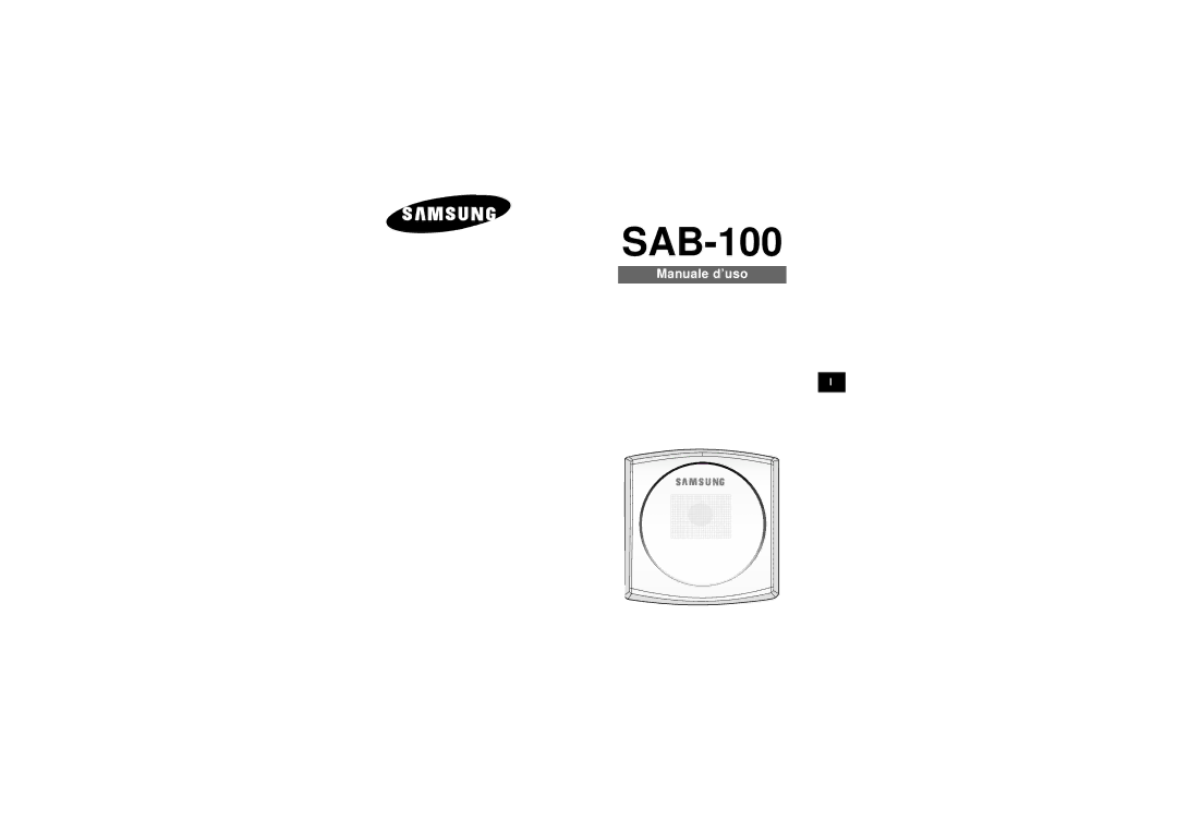 Samsung SDB-100/W manual SAB-100 