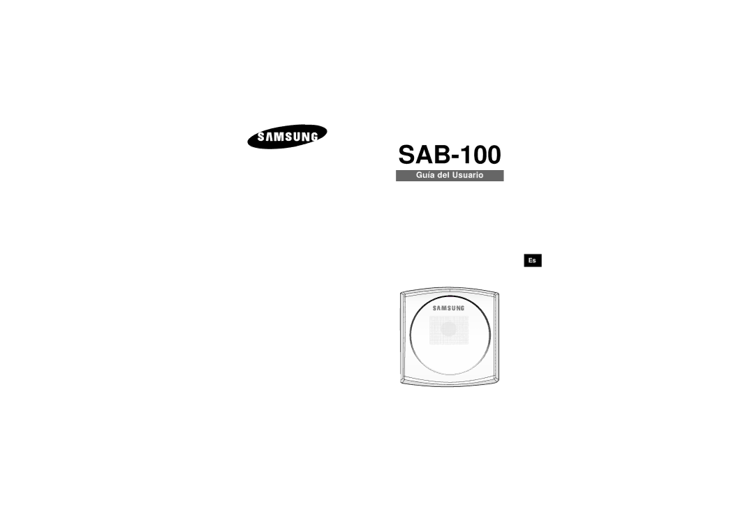 Samsung SDB-100/W manual SAB-100 