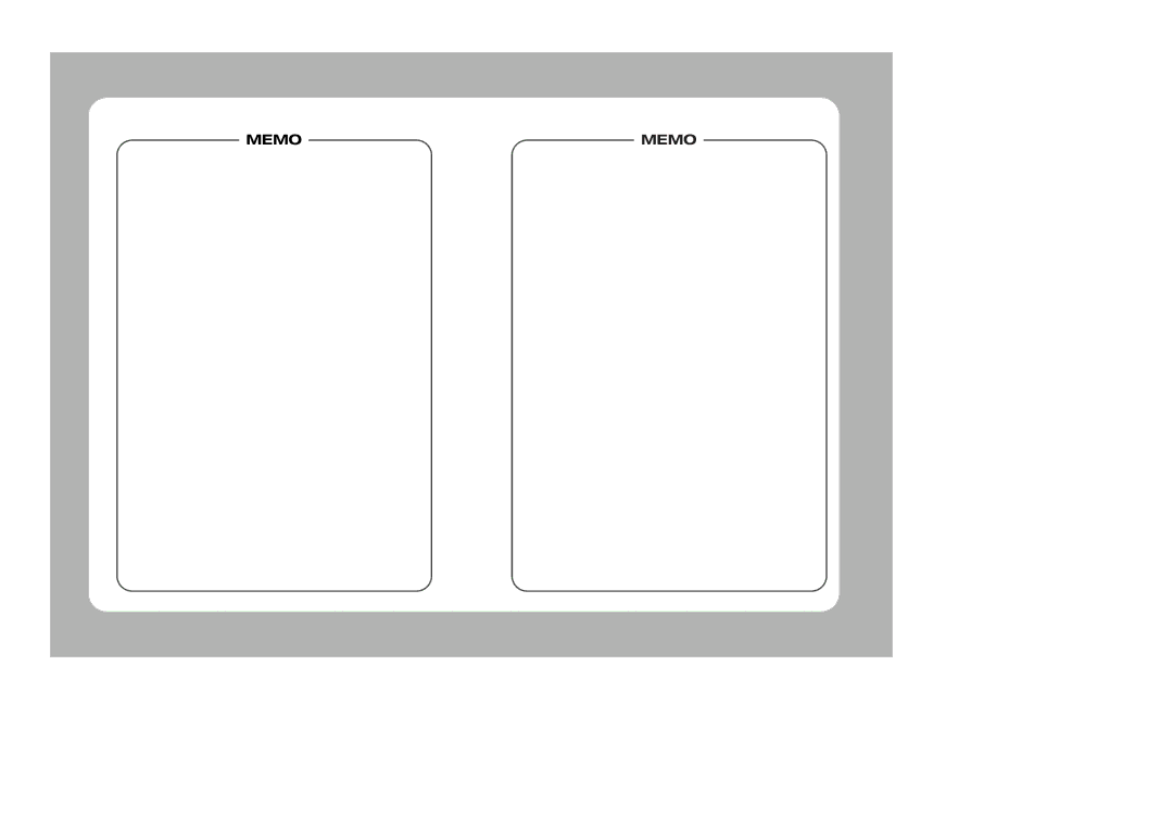 Samsung SDC-415 instruction manual Memo 