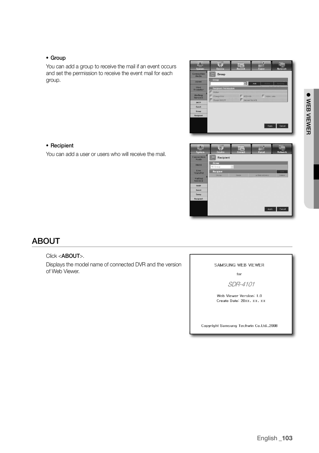 Samsung SDC5440BC user manual About 