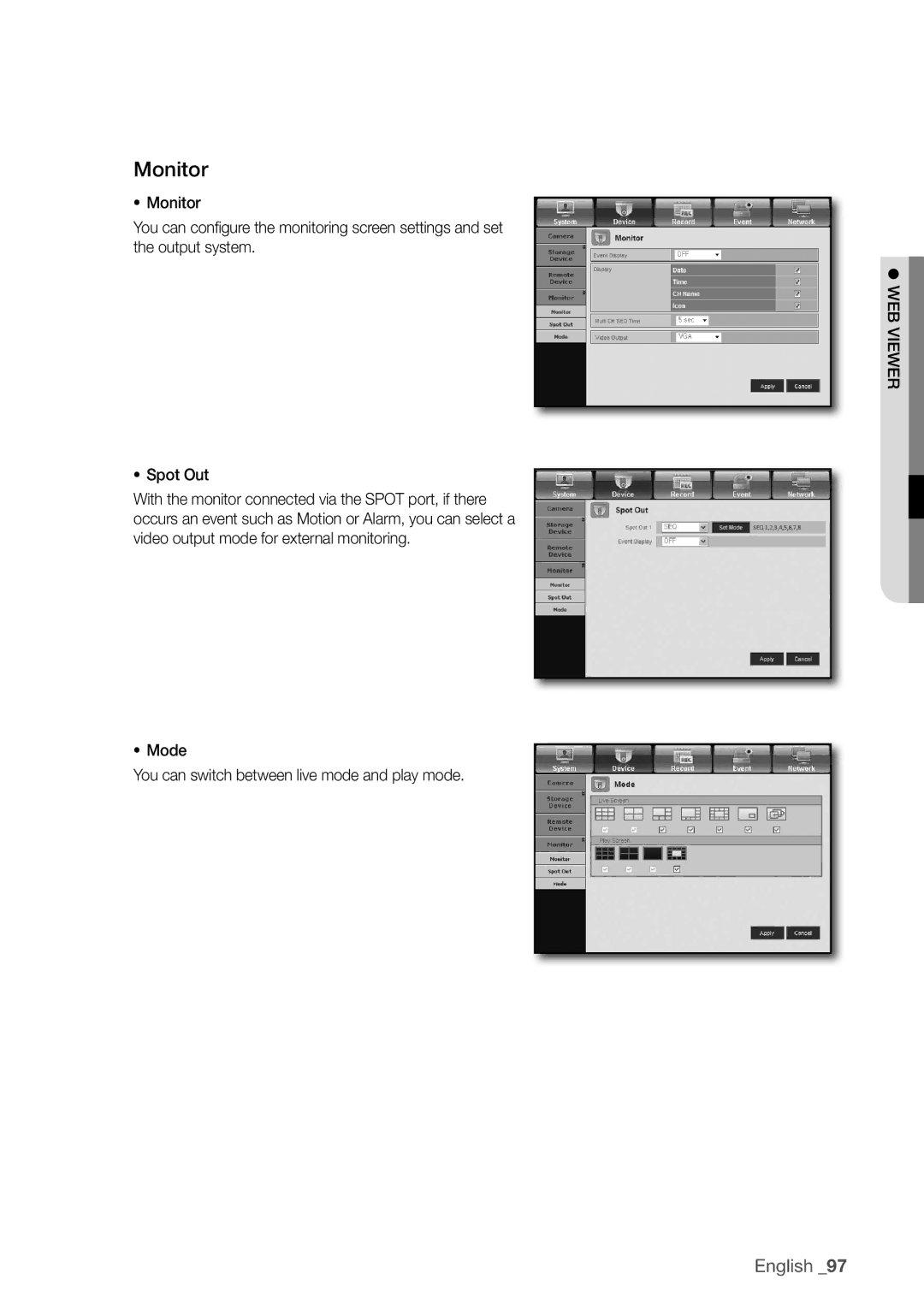 Samsung SDC5440BC user manual Monitor 