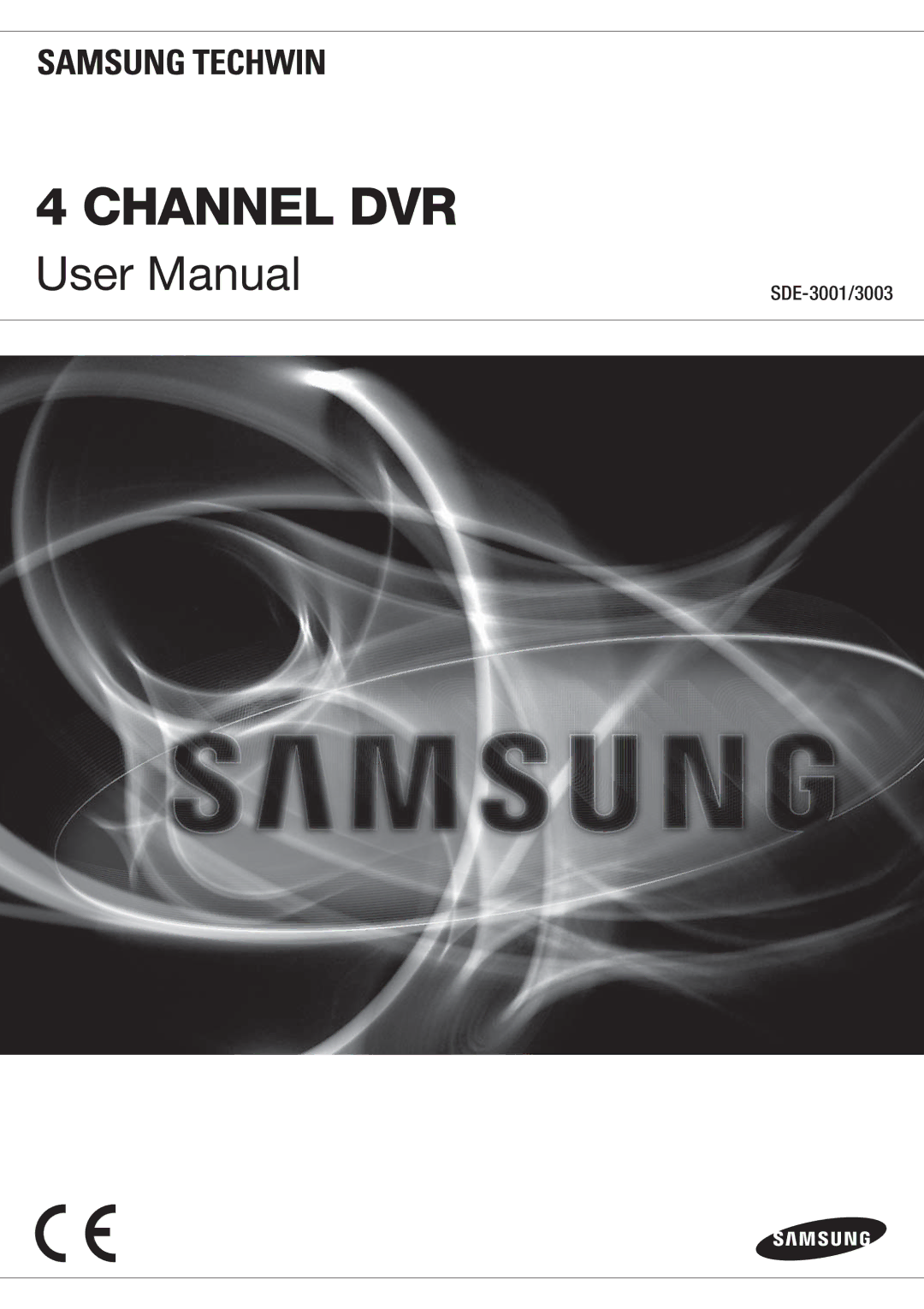 Samsung SDE-3001, SDE-3003, 4 CHANNEL DVR user manual Channel DVR 