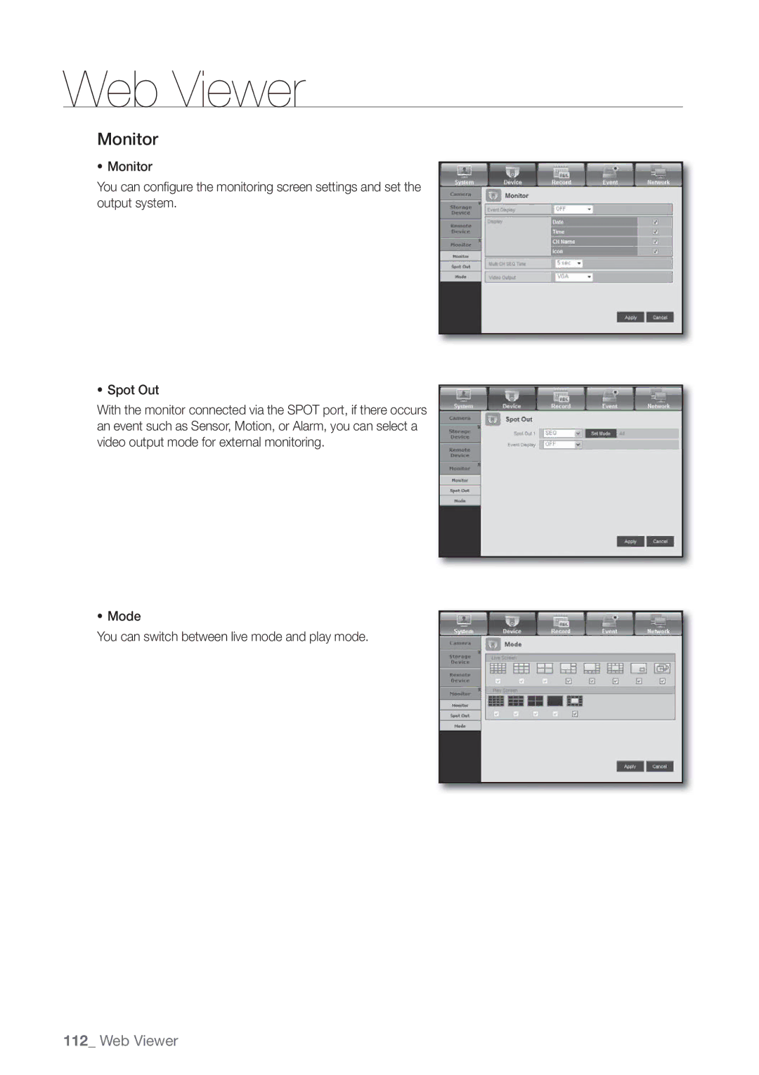 Samsung SDE5003, SDE-500X, SDE-5003, SDE-400X user manual Monitor 