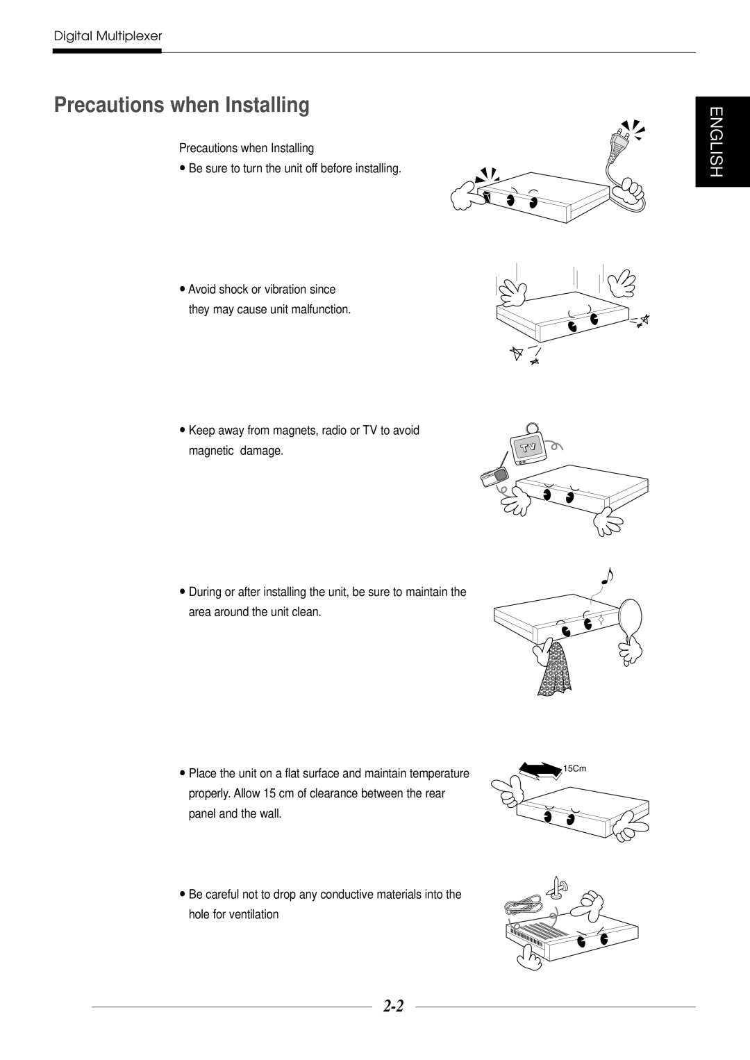 Samsung SDM-160N manual Precautions when Installing 