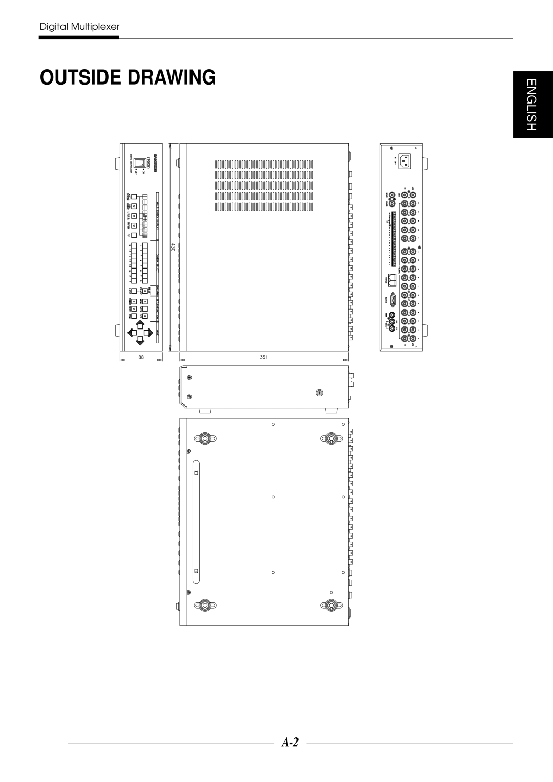 Samsung SDM-160N manual Outside Drawing 