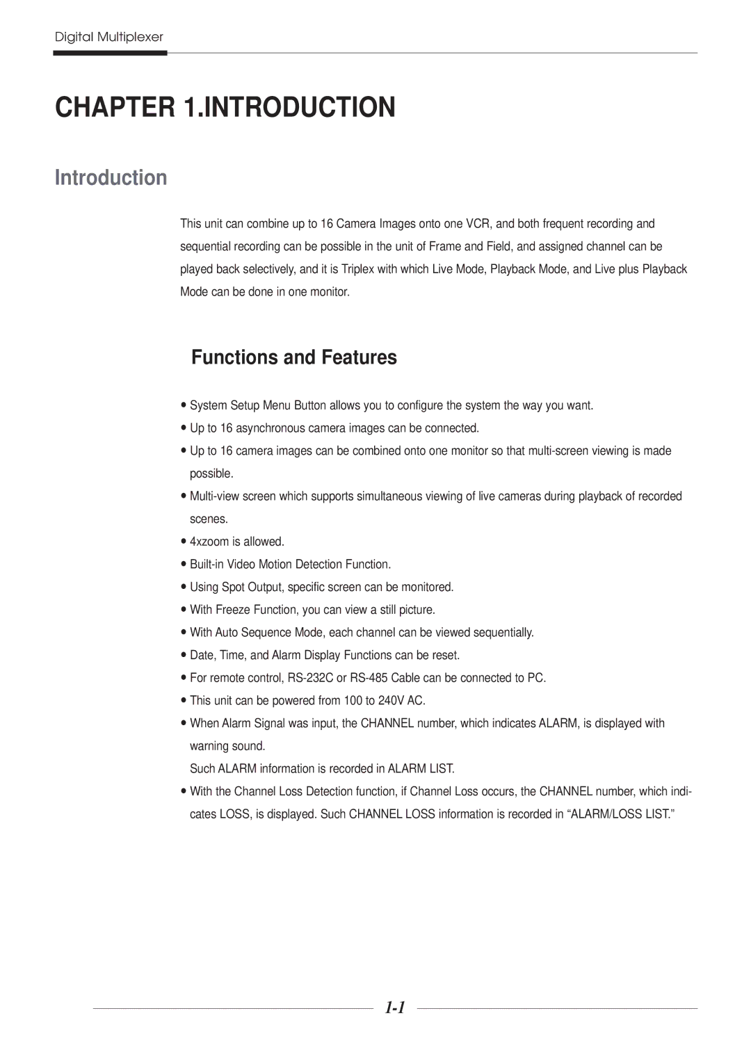 Samsung SDM-160N manual Introduction 