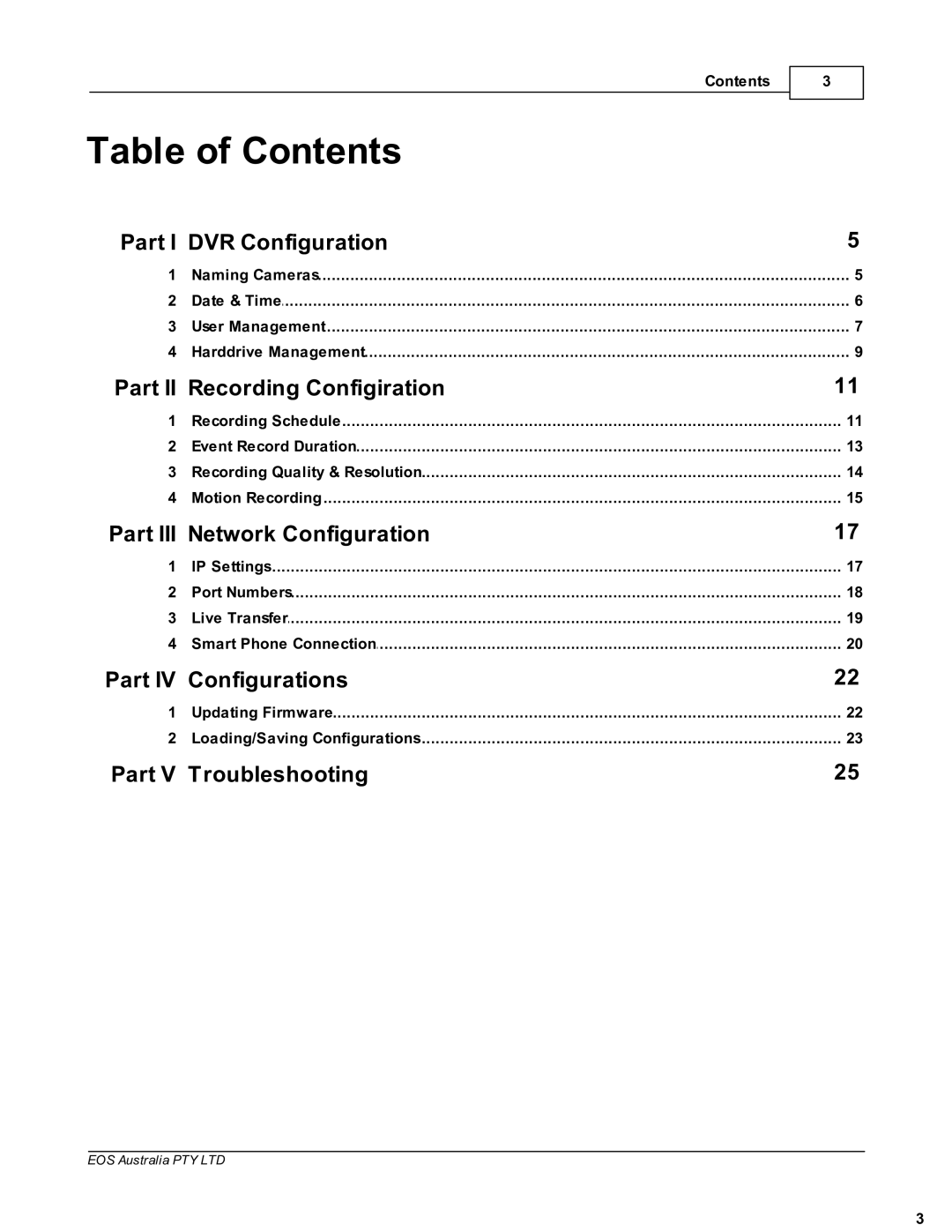 Samsung SDR4200 manual Table of Contents 