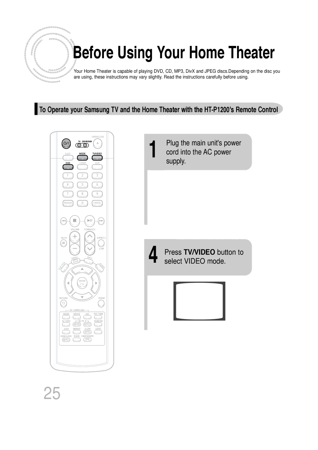 Samsung 20060814151350437, SDSM-EX, P1200-SECA, AH68-01720S manual Before Using Your Home Theater, Supply 