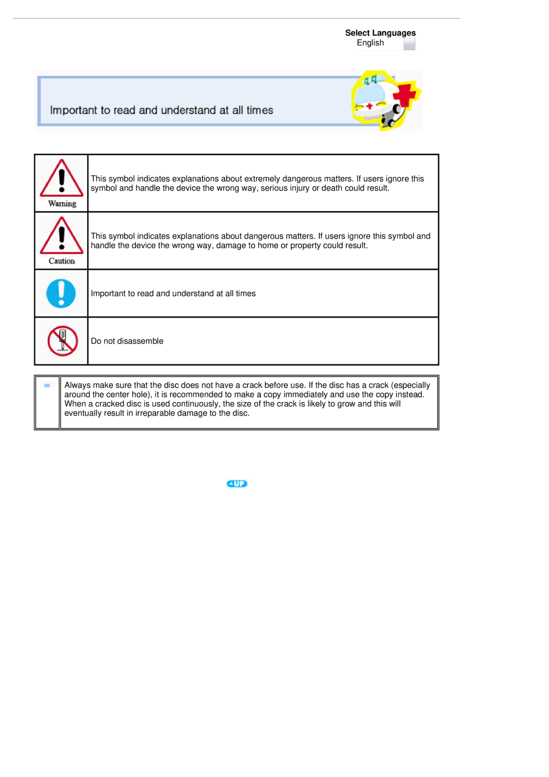 Samsung SE-S084B user manual Select Languages 