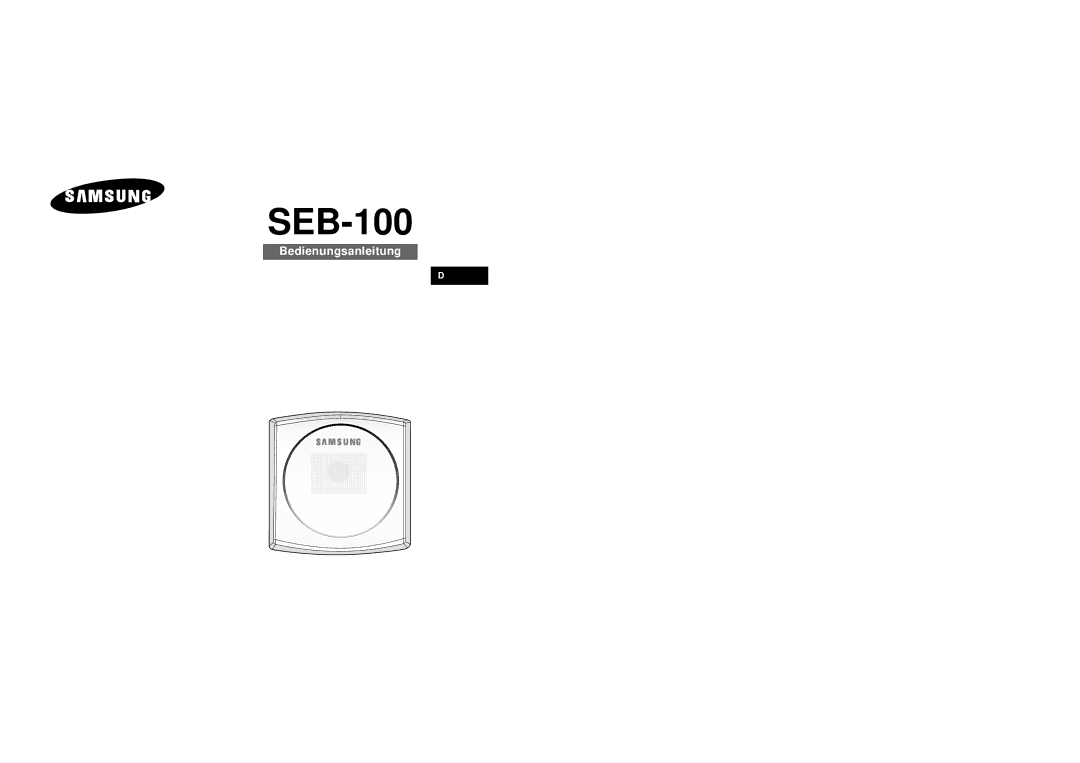 Samsung SEB-100 manuel dutilisation 