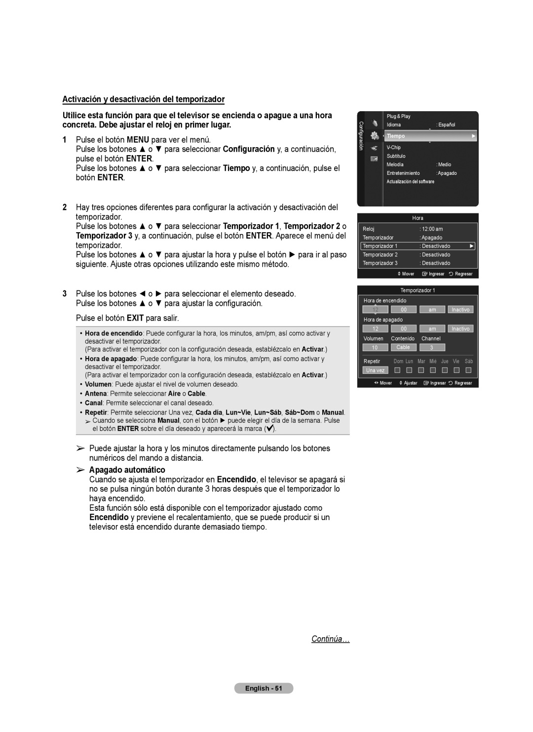 Samsung series 510 user manual Apagado automático 