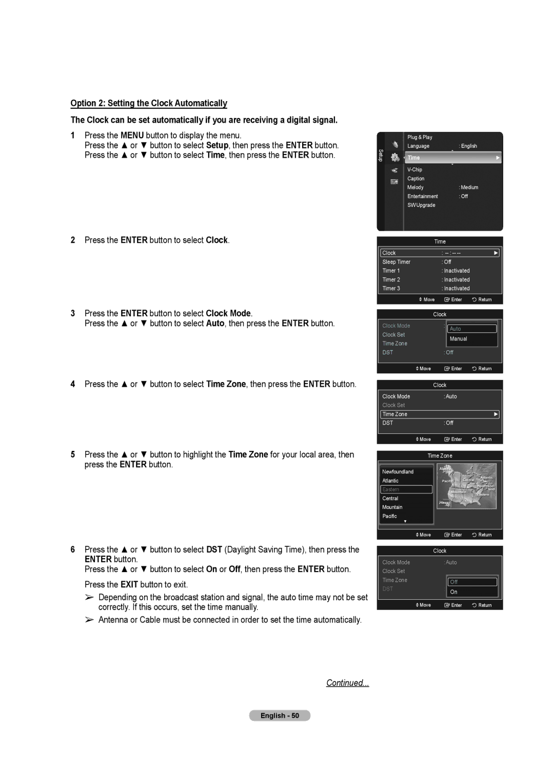 Samsung series 510 user manual Dst 