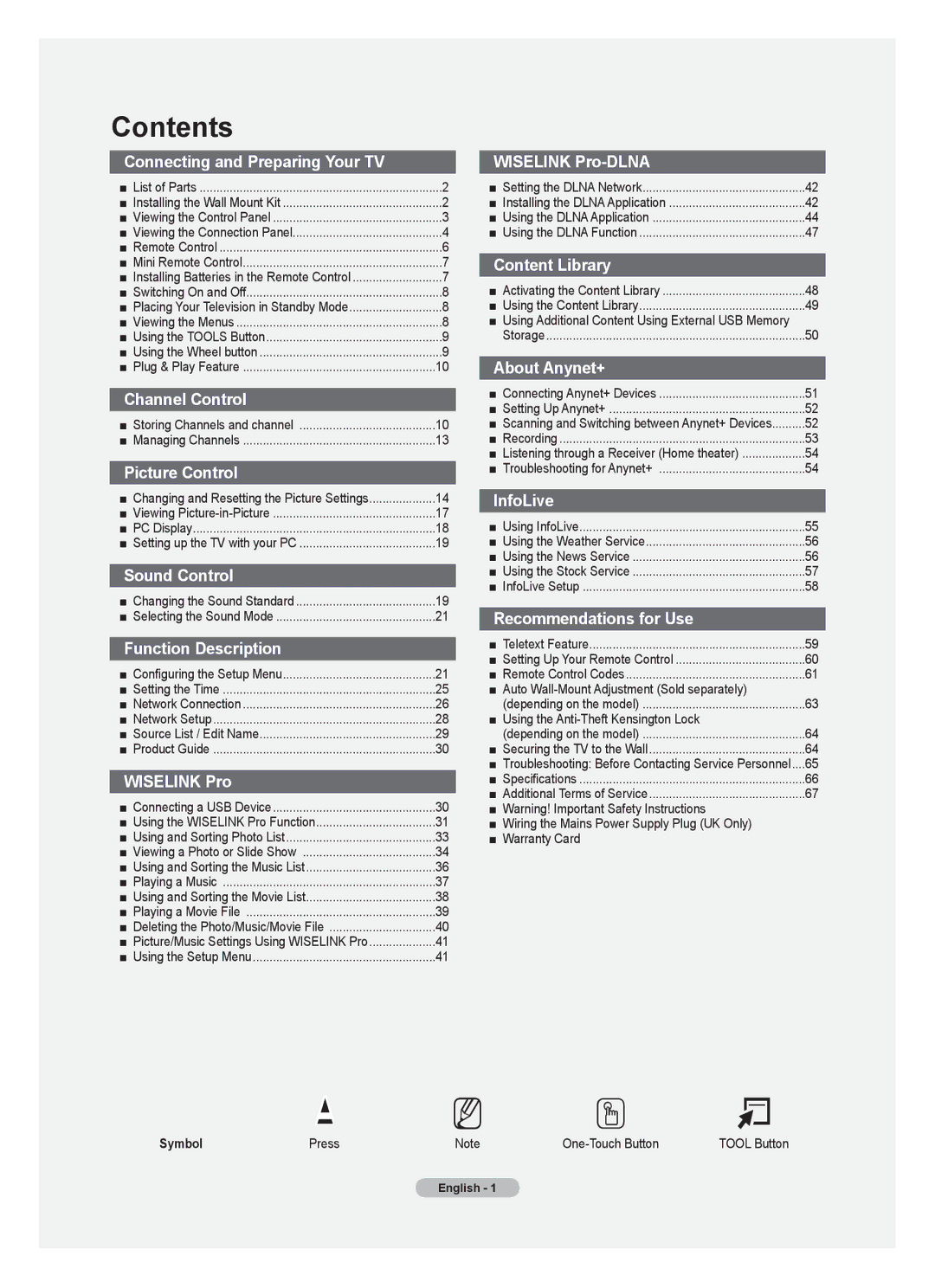 Samsung Series 9 user manual Contents 