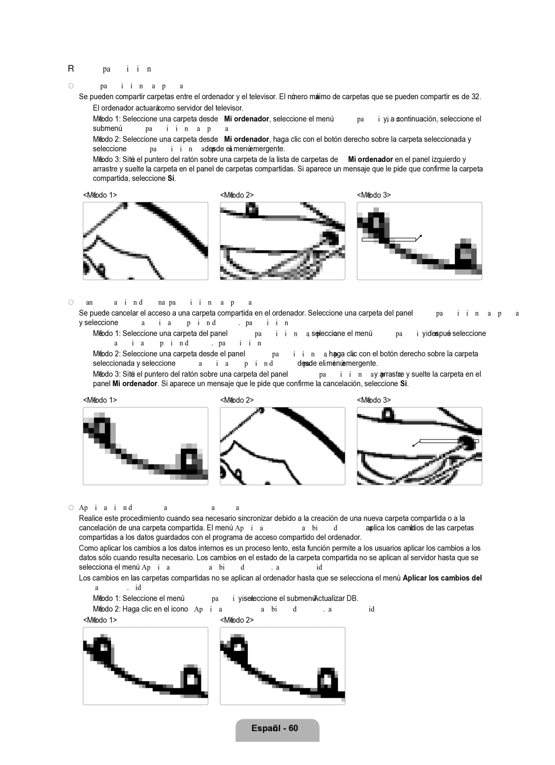 Samsung Series L8 user manual Compartición 