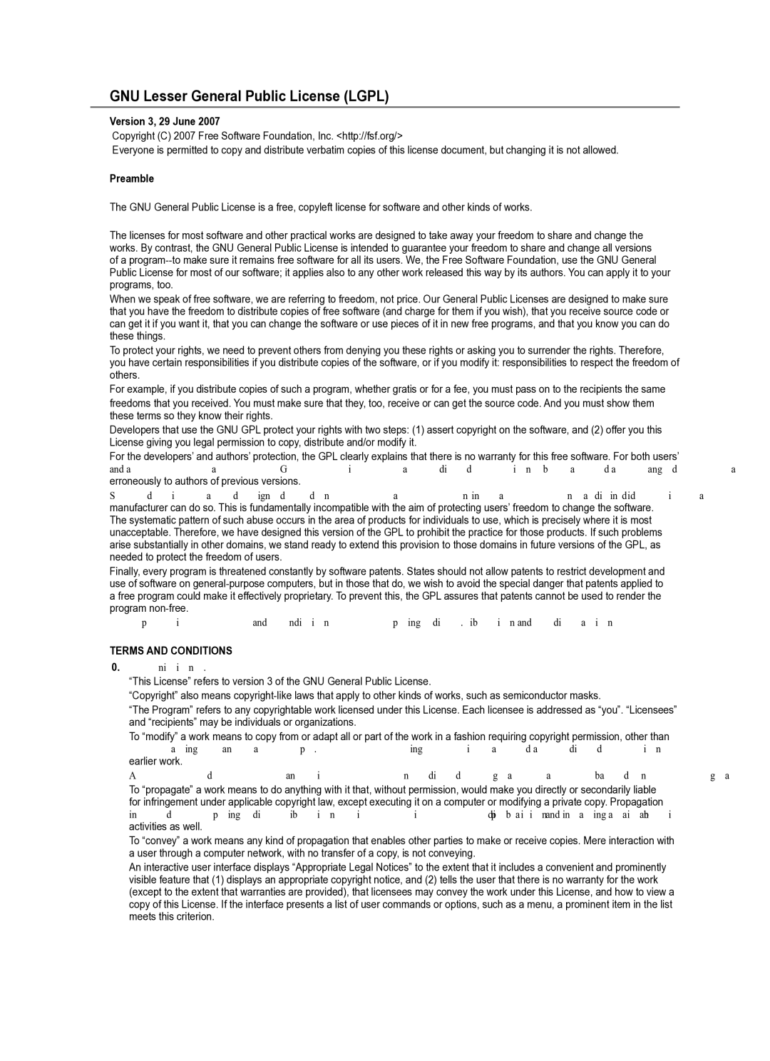 Samsung Series L8 user manual GNU Lesser General Public License Lgpl, Version 3, 29 June 