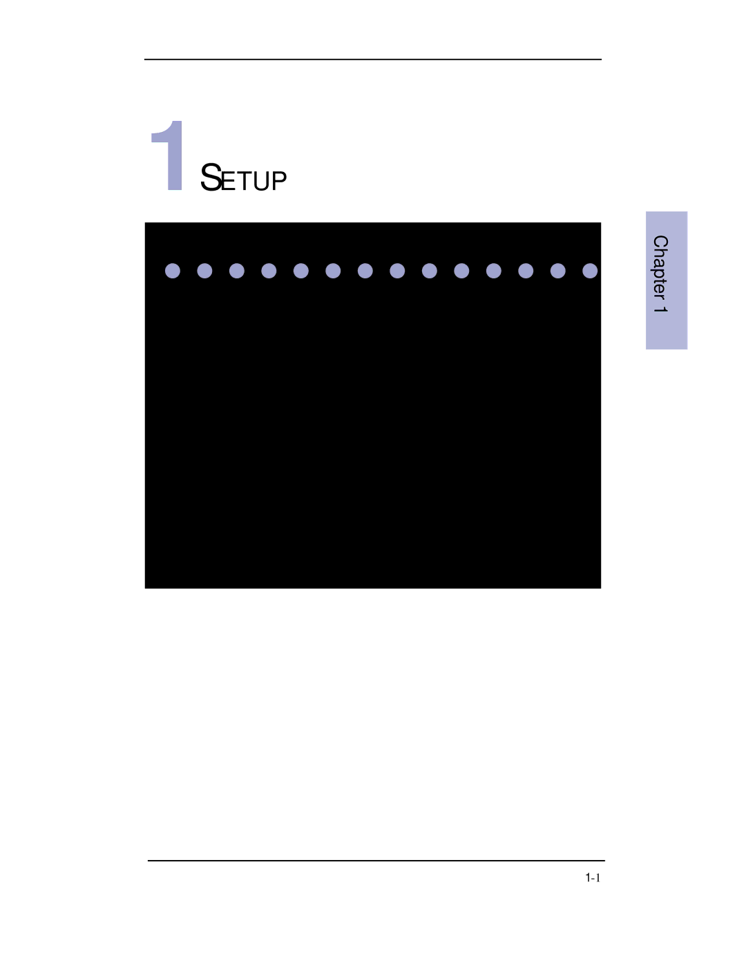 Samsung SF-3100 manual 1SETUP 