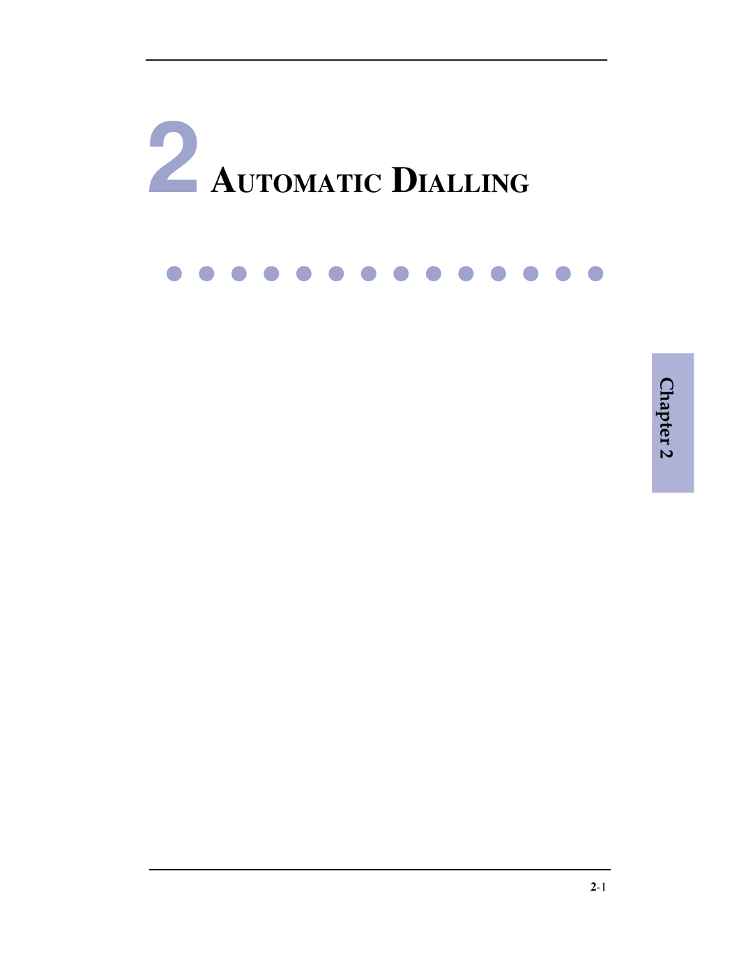 Samsung SF-3100 manual Automatic Dialling 