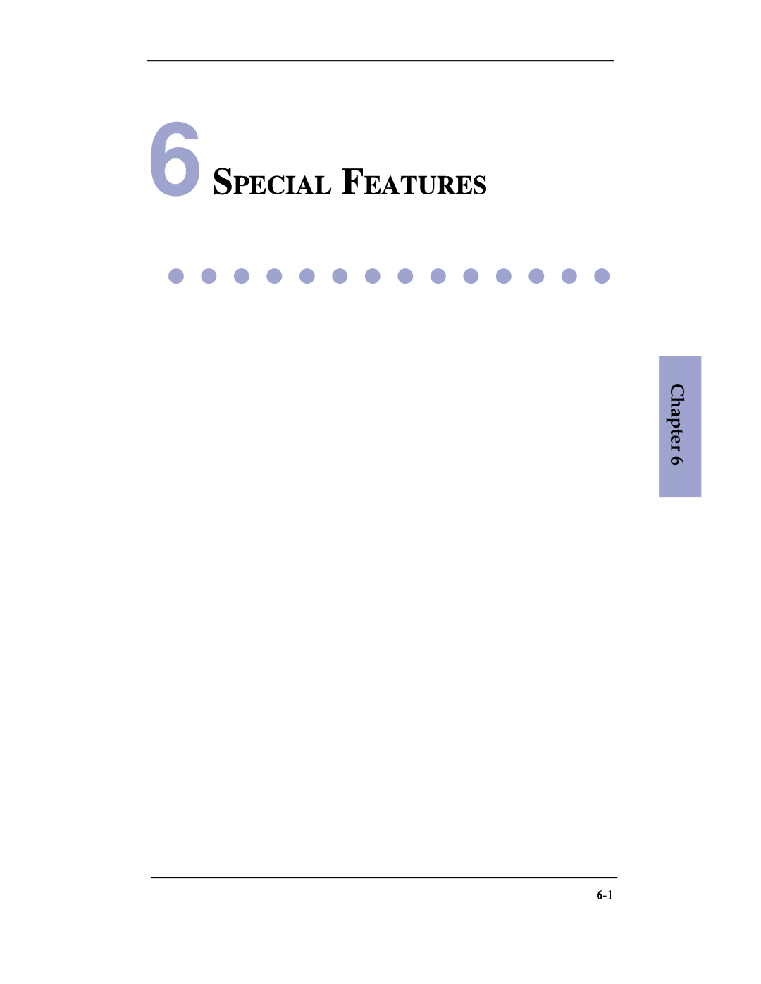 Samsung SF-3100 manual Special Features, Chapter 