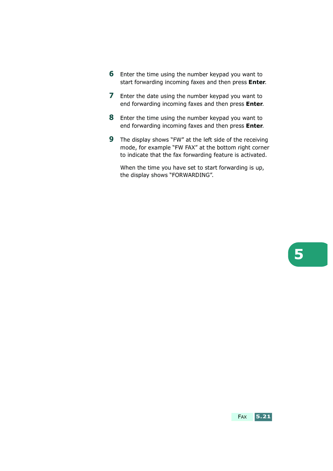 Samsung SF-430 manual Fax 