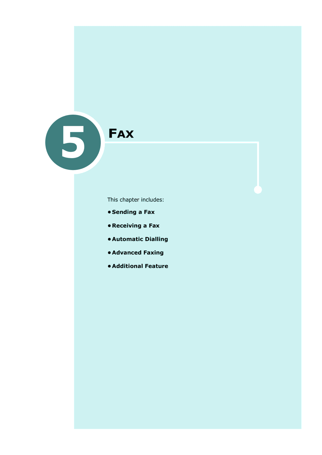 Samsung SF-430 manual Fax 