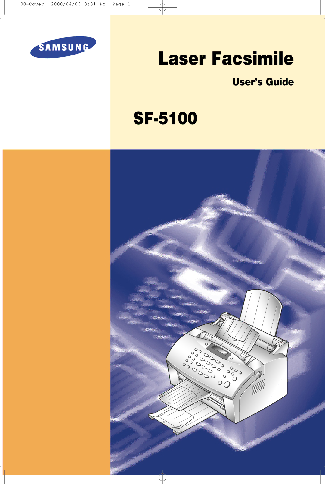 Samsung SF-5100 manual Laser Facsimile 