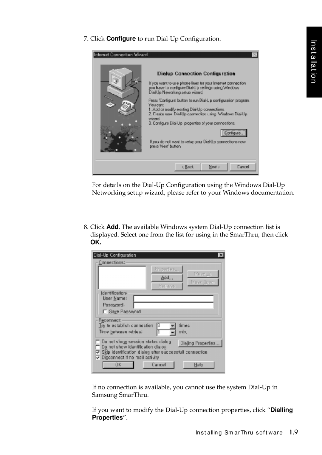 Samsung SF-5100P manual Installation 