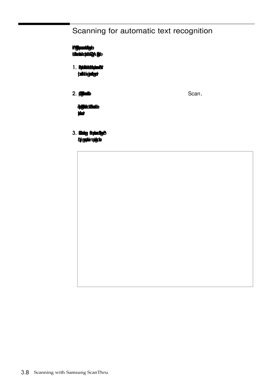 Samsung SF-5100P manual Scanning for automatic text recognition 