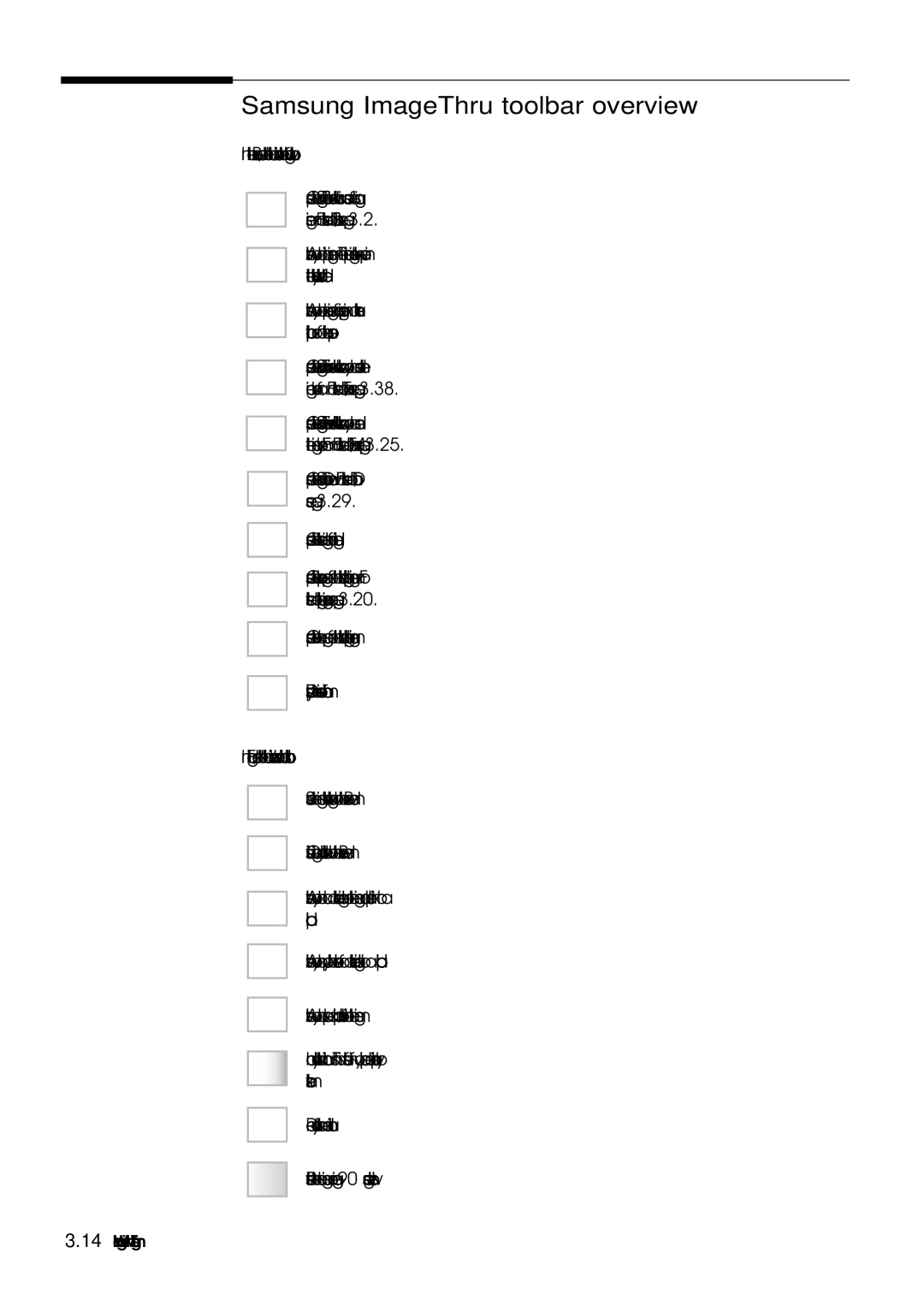 Samsung SF-5100P manual Samsung ImageThru toolbar overview 