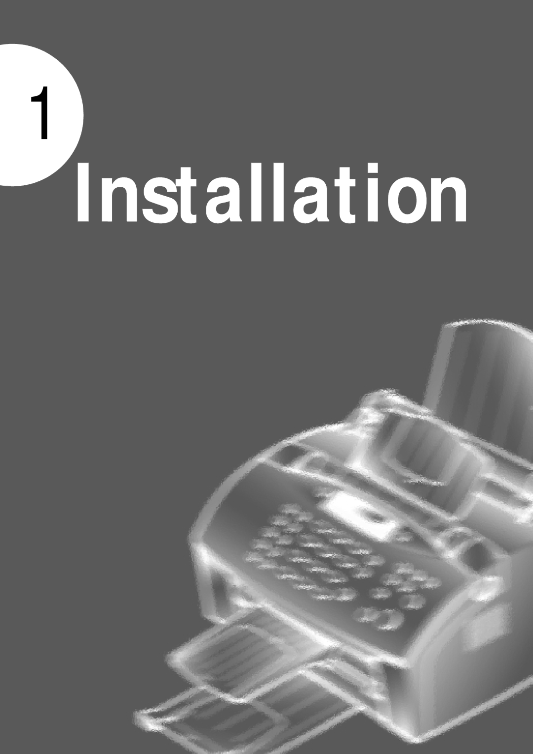 Samsung SF-5100P manual Installation 