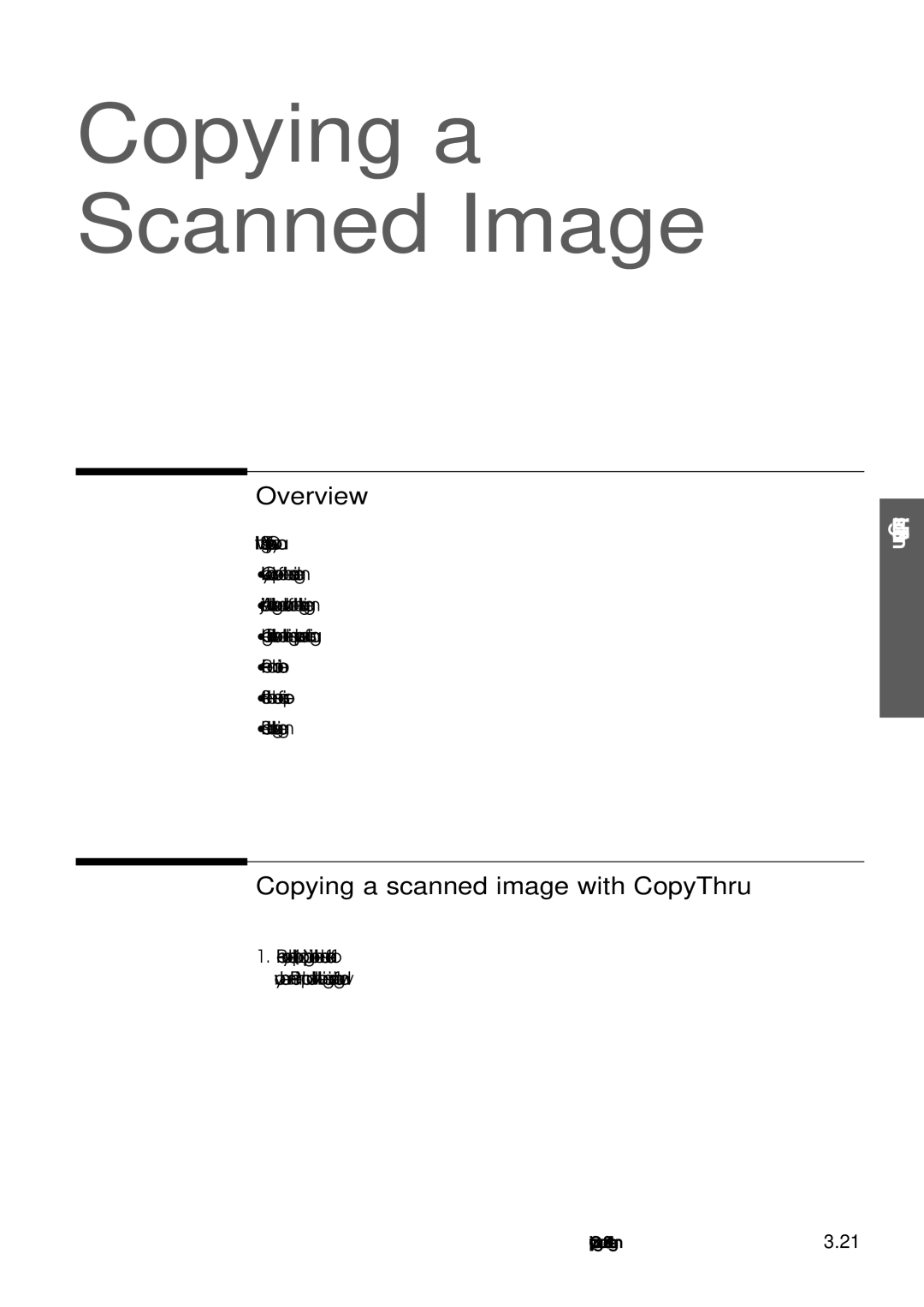 Samsung SF-5100P manual Copying a Scanned Image, Copying a scanned image with CopyThru 