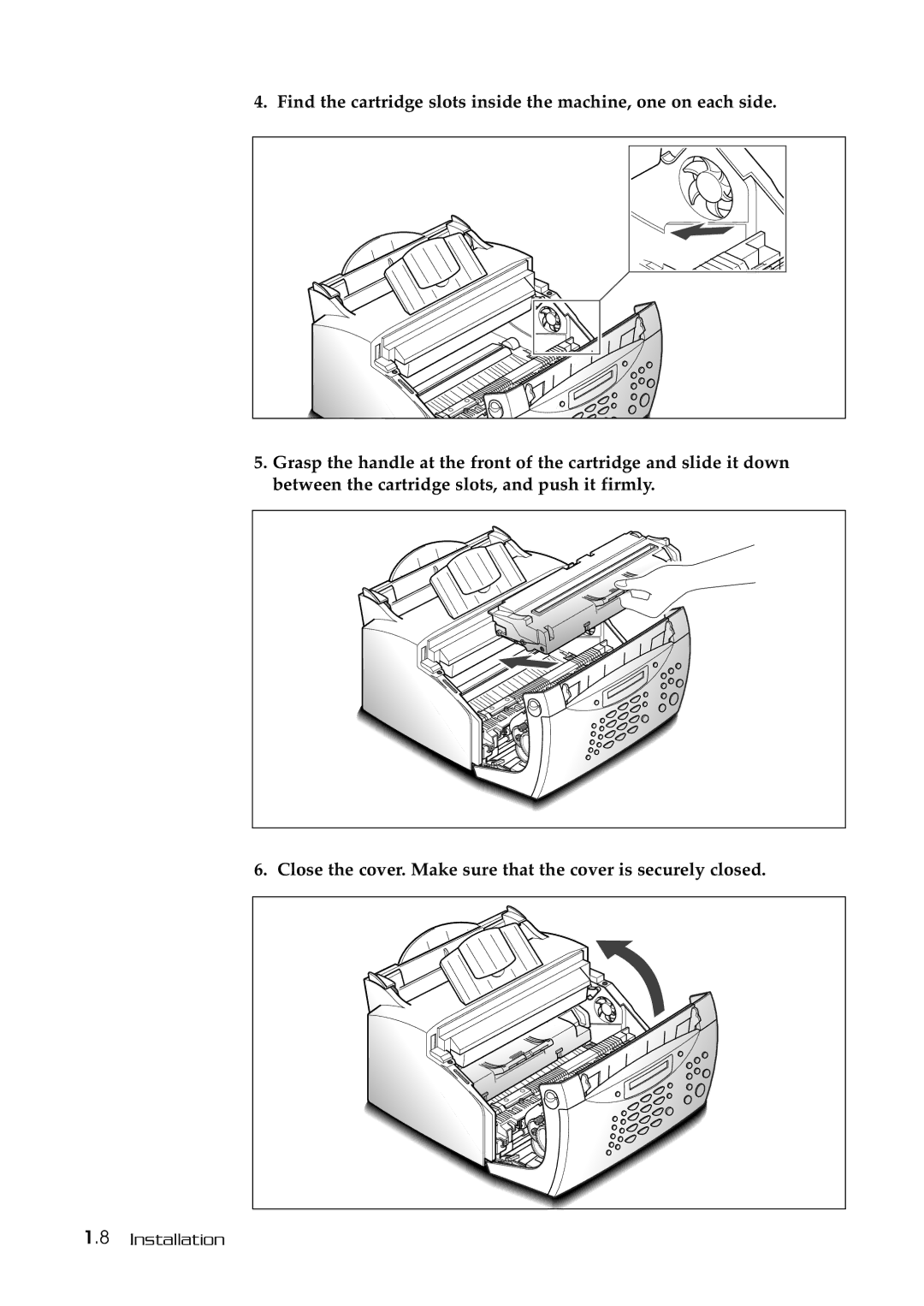 Samsung SF-515 manual Installation 