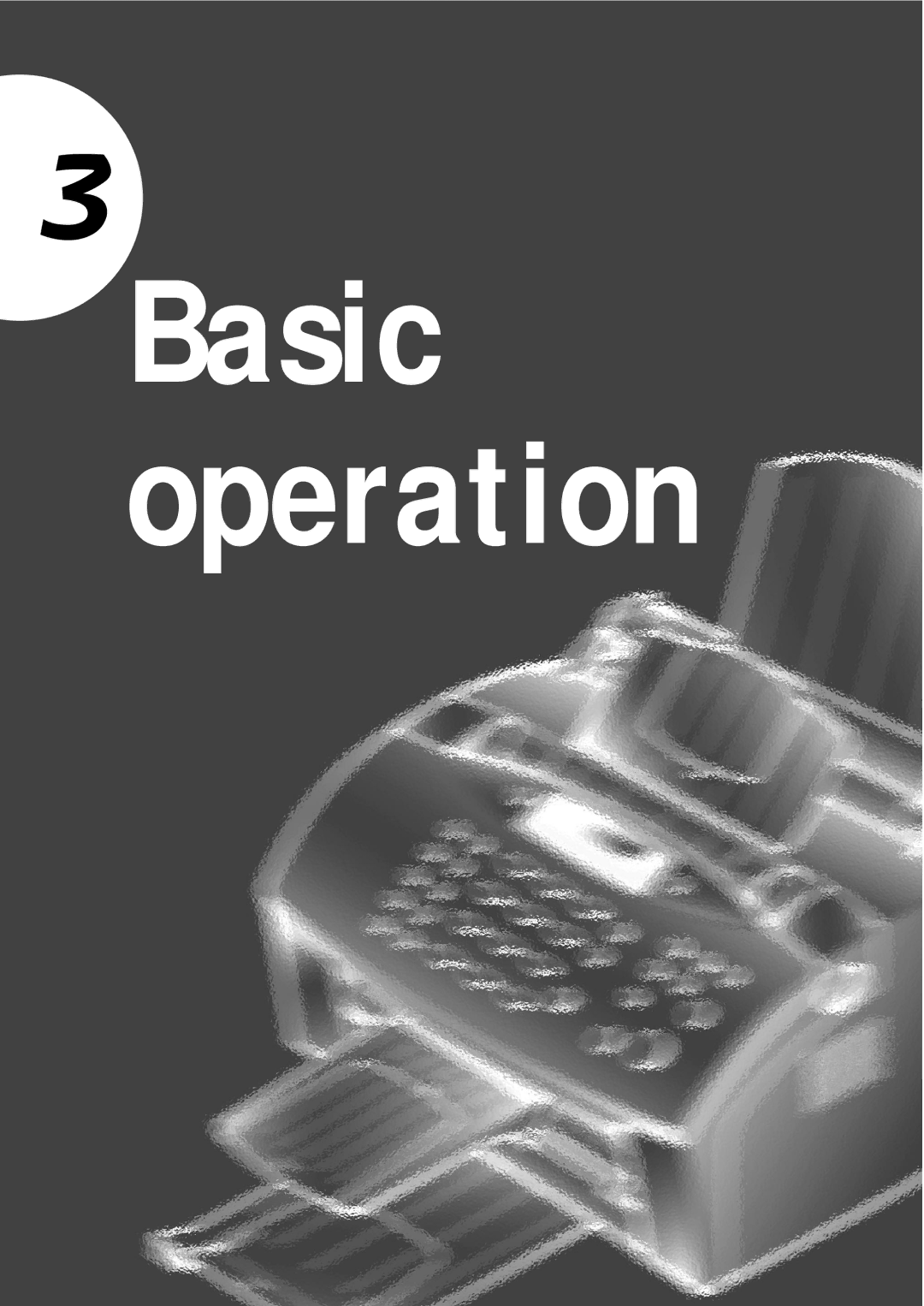 Samsung SF-515 manual Basic operation 