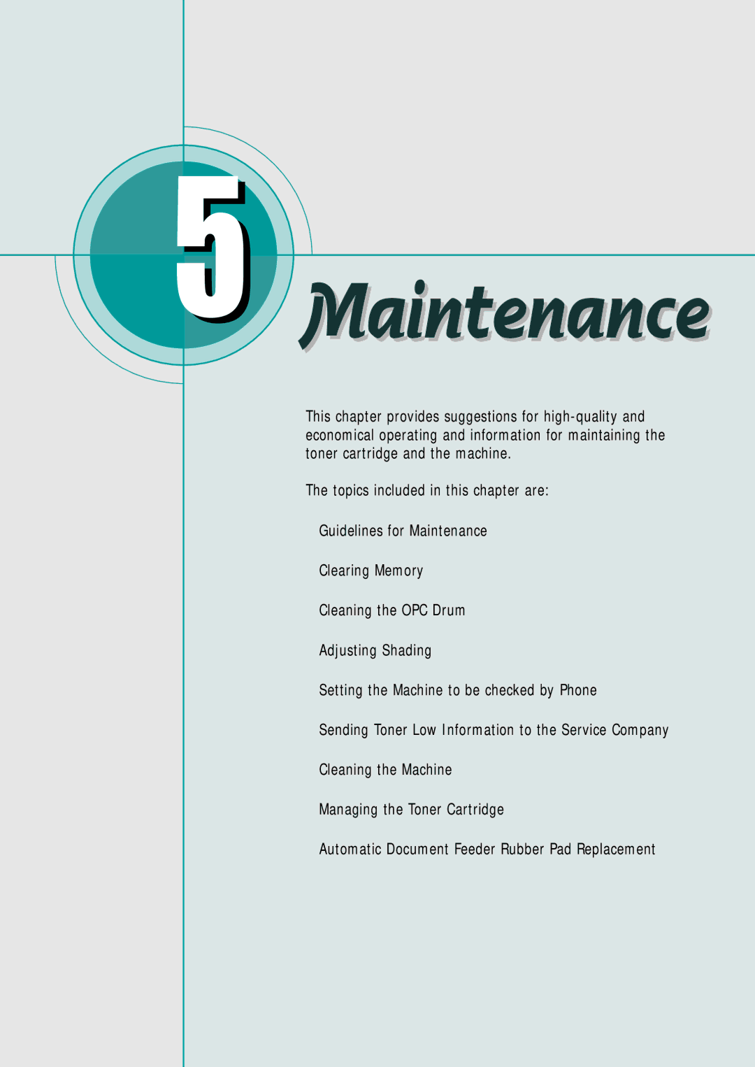 Samsung SF-530 Series manual 