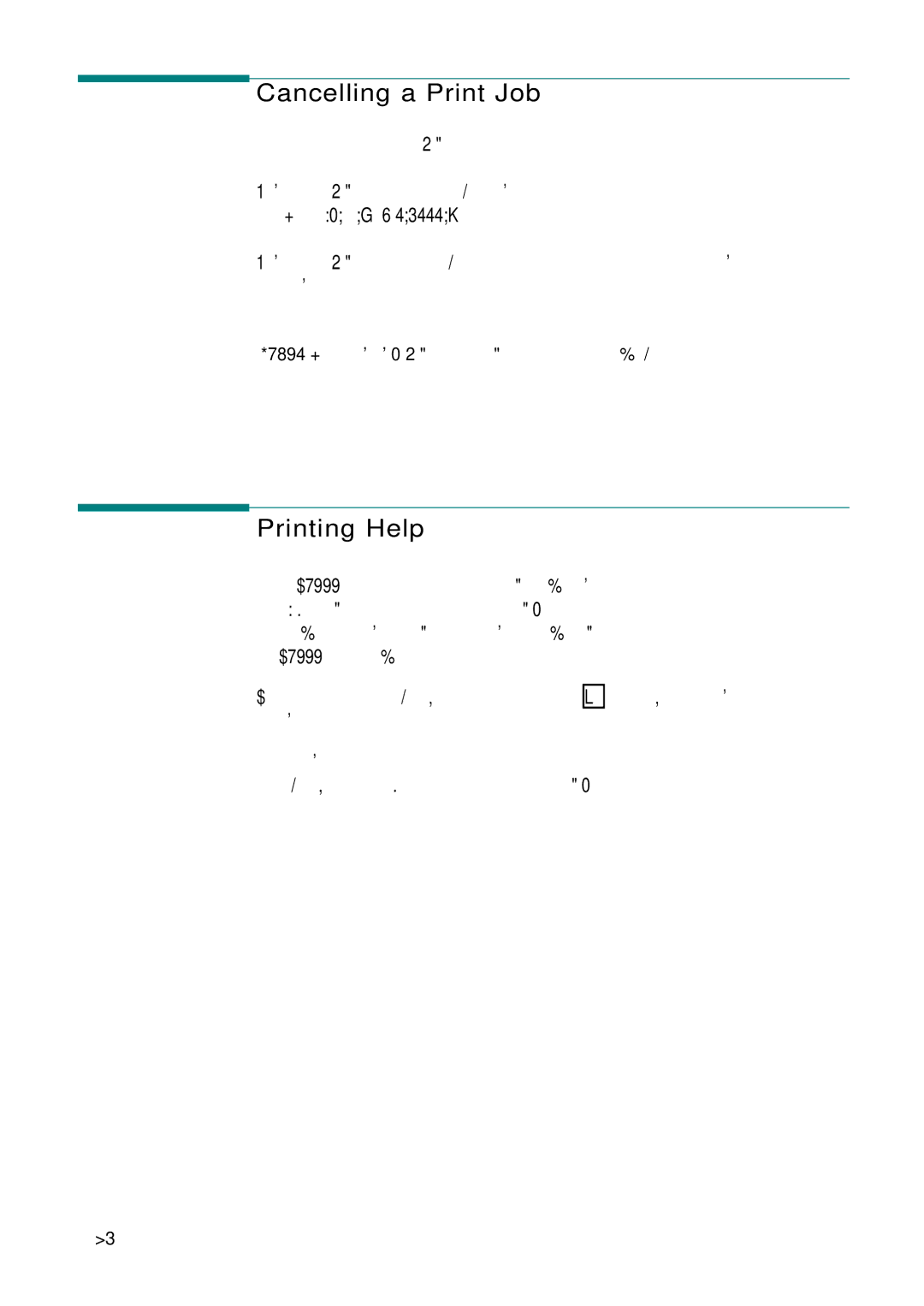 Samsung SF-555P manual Cancelling a Print Job, Printing Help 