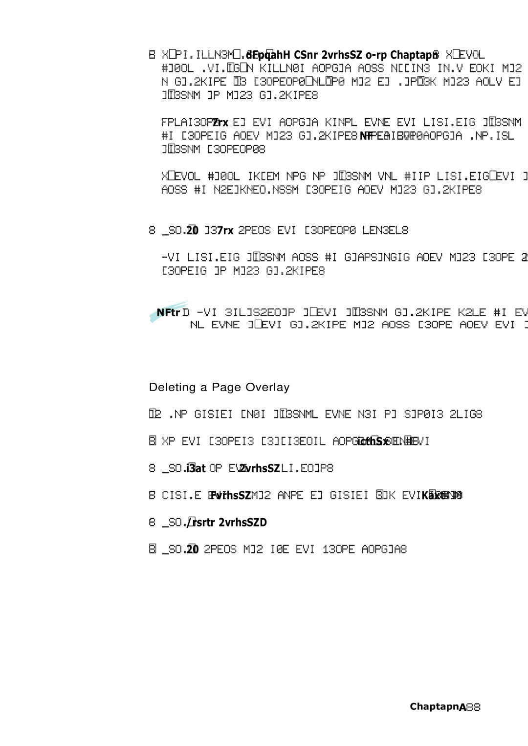 Samsung SF-555P manual Click Delete Overlay, Click OK until you exit the Print window, Deleting a Page Overlay 