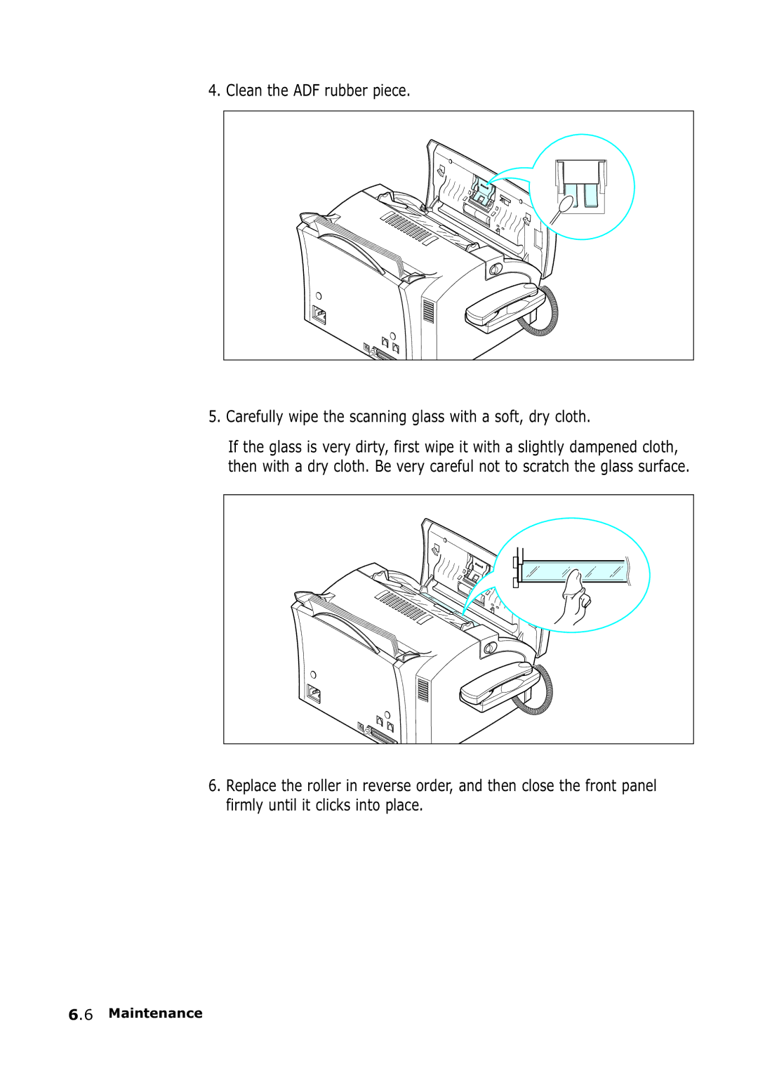 Samsung SF-555P manual Maintenance 