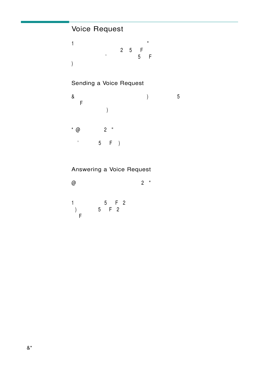 Samsung SF-555P manual When the phone rings, pick up the handset and answer it, Sending a Voice Request 